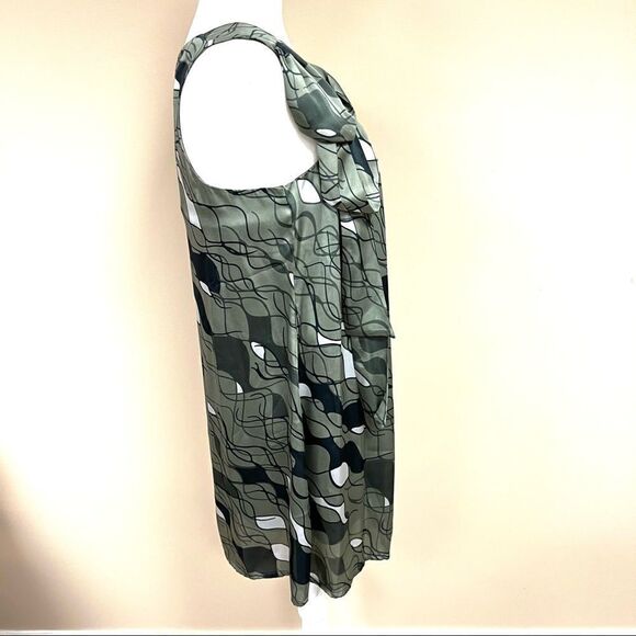 Benetton Art Deco sleeveless shift dress. Size XS - Picture 5 of 9